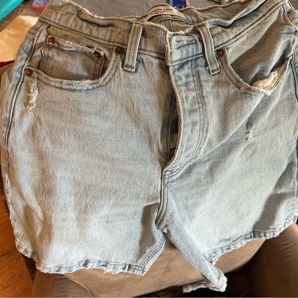 Abercrombie & Fitch Light Wash Jean Shorts